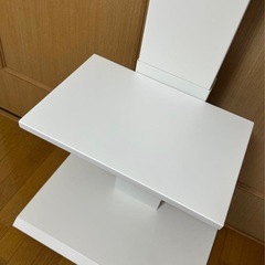 クロシオ テレビスタンド 壁掛け　ハイタイプ 60型対応　棚板付　スタイリッシュの画像