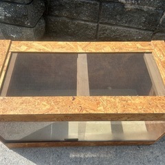 爬虫類ケージ自作 OSB合板　の画像