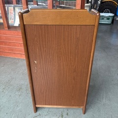 karimoku  カリモク　アンティーク　電話台　棚　FAX台　サイドチェスト　3段　の画像