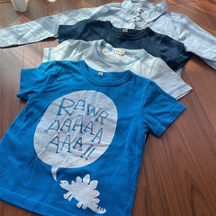 子ども服　半袖Tシャツ、長袖シャツ100㎝の画像