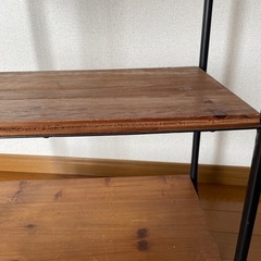 【木製】キャスター付きワゴンの画像