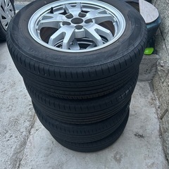 トヨタ プリウス純正アルミホイール（タイヤ付き）4本セット
の画像