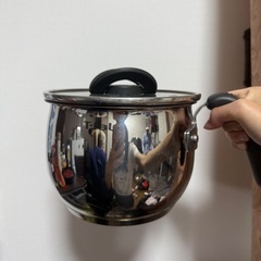 ティファール T-fal マルチポット オプティスペースIH ステンレス 16cm IH対応 ガス ガス火 直火 兼用 の画像