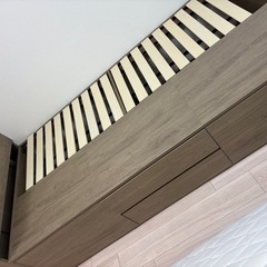 【美品】大容量収納   シングルベットの画像