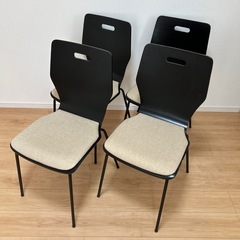 【最終値下げ】オフィスコム会議用チェア　4脚セットの画像
