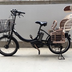 【人気色】ヤマハ PAS Babby 20インチ マットブラック（後ろ子乗せ付）の画像