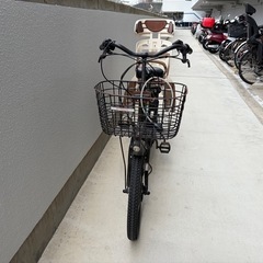 【人気色】ヤマハ PAS Babby 20インチ マットブラック（後ろ子乗せ付）の画像