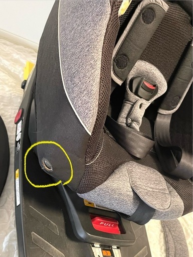 Aprica クルリラチャイルドシート　ISOFIX　取り外し可能サンシェード付き