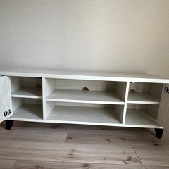 【新生活におすすめ】テレビボード 白の画像