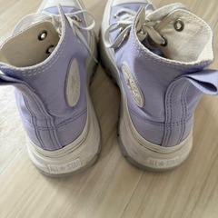 👉 【美品】ALL STAR ハイカットスニーカー 24cm 1500円💜の画像