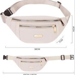 白　肩がけ　腰がけ　バッグの画像