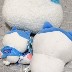 ハチワレ　ポシェット、ぬいぐるみセットの画像