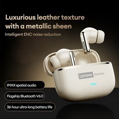 【 未使用に近い 】Lenovo レノボ ワイヤレス イヤホン の画像