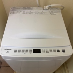 ハイセンス洗濯機　7キロ（引き取り限定）の画像