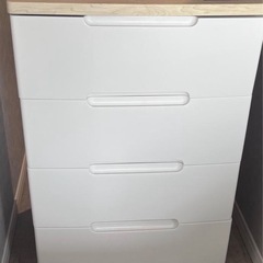 チェスト 北欧 白 4段 収納ボックス アイリスオーヤマ 収納ケース プラスチック 引き出しの画像