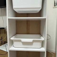 【引き渡し先決定済み】ニトリ カラーボックス２個セットの画像