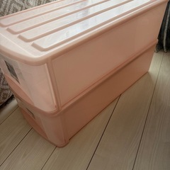 アイリスオーヤマ　衣類ケース2段セットの画像