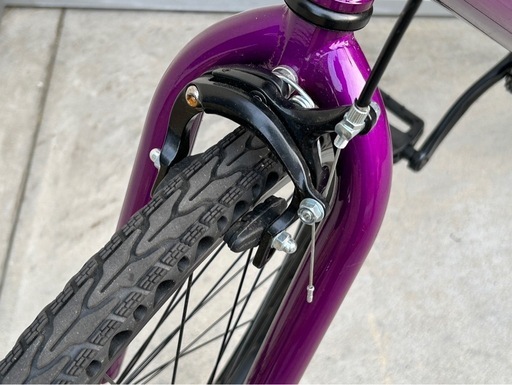 只今値下げ中✴︎パンクしない自転車 FUN EASY BMX 24インチ キャンディーパープル