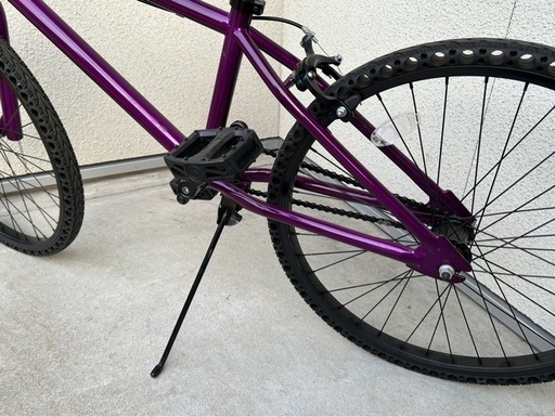 只今値下げ中✴︎パンクしない自転車 FUN EASY BMX 24インチ キャンディーパープル