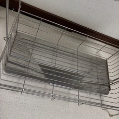 パール金属 水切りラック 2段 スリム ステンレス製の画像