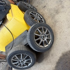 155/65R14★ウィンターマックス2024年製★アルミホイール付き4本セットの画像