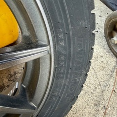 155/65R14★ウィンターマックス2024年製★アルミホイール付き4本セットの画像