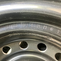 145  80 R12 ホイール付き　4本　エブリイ　クリッパー　ハイゼット　ミニキャブ　バンの画像