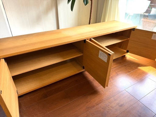 【無印良品】スタッキングキャビネット・木製扉／幅162.5cm／状態良好／横浜市受け渡し