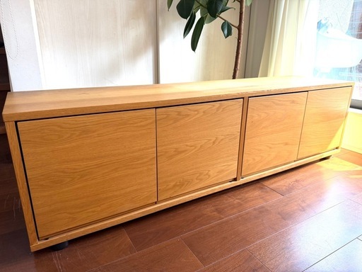 【無印良品】スタッキングキャビネット・木製扉／幅162.5cm／状態良好／横浜市受け渡し