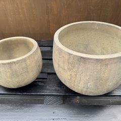 グリーンポット フリット バルーン ［クリーム］23cm 32cmセット　新品 の画像