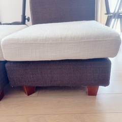 ソファ、オットマンの画像