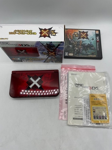 【トレファク足立扇店】Nintendo 3DS LL RED-001 ﾓﾝｽﾀｰﾊﾝﾀｰｸﾛｽ ｽﾍﾟｼｬﾙﾊﾟｯｸ 付属品完備