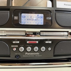 Panasonic パーソナル MD システム RX-MDX77 2002年製 カセット•CD•ラジオ OK！ ミニディスク読込NG ラジカセ 中古品 ④の画像
