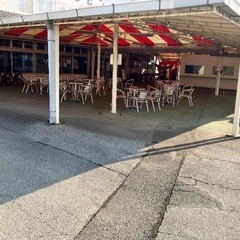 鉄骨紅白テント撤去できる方差し上げます。の画像