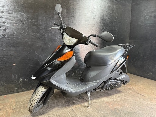 ★支払総額8.0万円★定休日なし！いつでも現車確認可能です！ スズキ アドレスV125 黒 人気のV125！ ４ストインジェクション！ サイスタ付き！ カスタムベースに♪