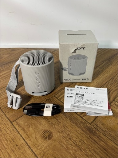 ◆美品◆動作品◆SONY◆ワイヤレススピーカー◆SRS-XB100◆ライトグレー