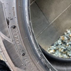 夏タイヤ18インチ225/45ダンロップ2020年製バリ山※1本パンク修理してますの画像