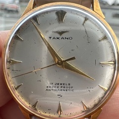 値下げ交渉可 わかる人にはわかる希少・幻のメーカー「タカノ（TAKANO）」17石 手巻き腕時計 ヴィンテージの画像