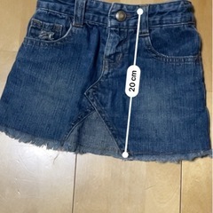 子供服　デニムスカート　80センチの画像