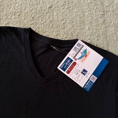 未使用　メンズ　半袖　アンダーシャツ　Lの画像
