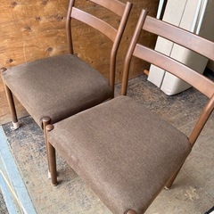 椅子２つの画像