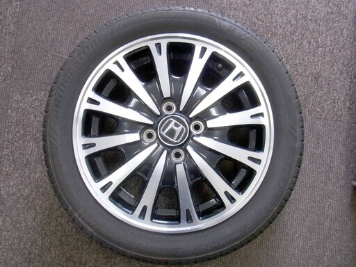 HONDA/ホンダ 純正 アルミホイール 15インチ 4.5J ET45 4穴 100mm/エコピア 21年 165/55R15 夏タイヤ 綺麗 札幌
