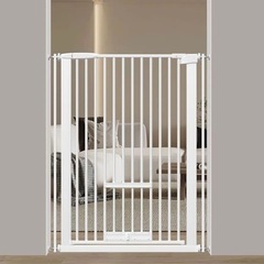 高さ103㎝ありペットゲート ベビーゲート ホワイトの画像