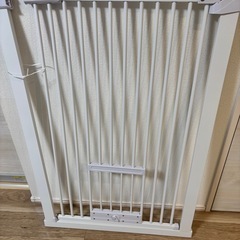 高さ103㎝ありペットゲート ベビーゲート ホワイトの画像