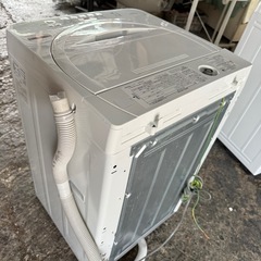 シャープ SHARP 全自動洗濯機 幅56.5cm(ボディ幅52.0cm) 6kg ステンレス穴なし槽 ブラウン系 ES-GE6F-Tの画像