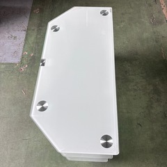 テレビ台　テレビボード　棚　シェルフ　キャビネット　ガラス棚　3段の画像