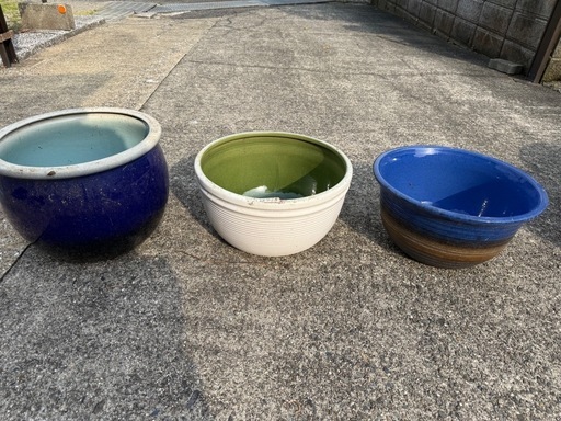 値引きします。金魚&メダカ鉢　睡蓮鉢