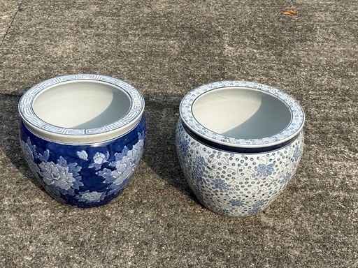 値引きします。金魚&メダカ鉢　睡蓮鉢