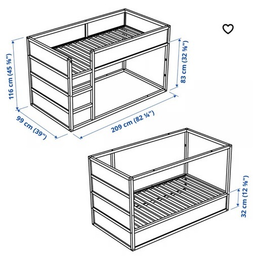 IKEA KURA キューラ　リバーシブルベッド