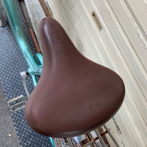 ASMIX 自転車　前カゴ　ママチャリ　水色　24インチ